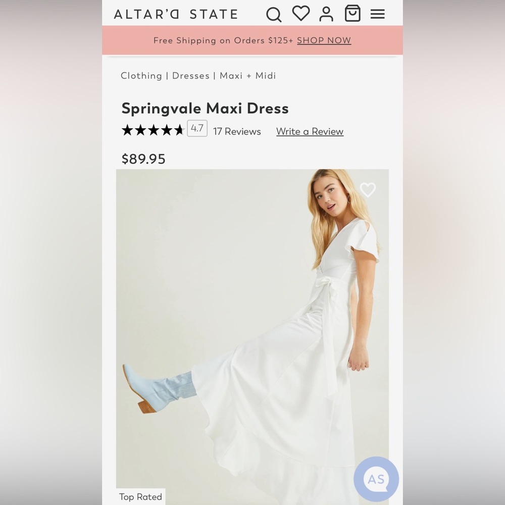 Size Large - Altar’d State Dress - Perfect for Bridal!